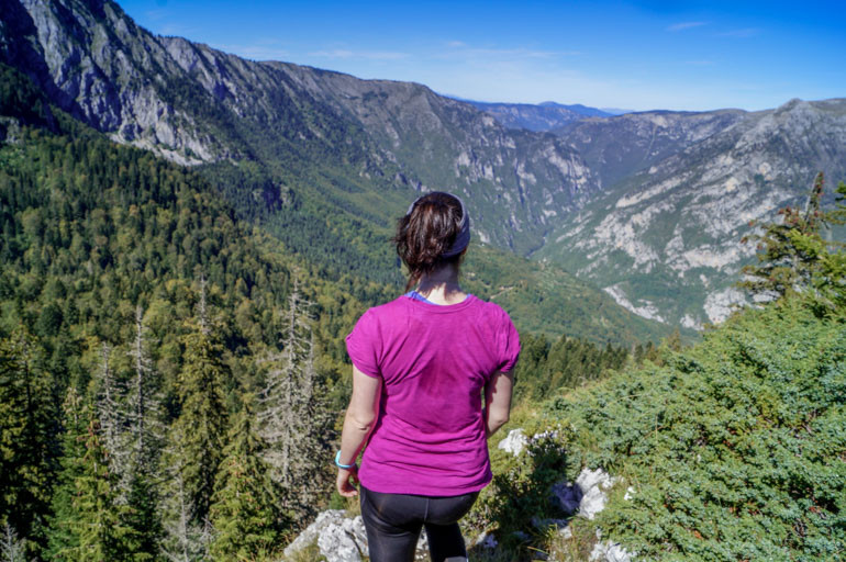 Looking out over Tara Canyon