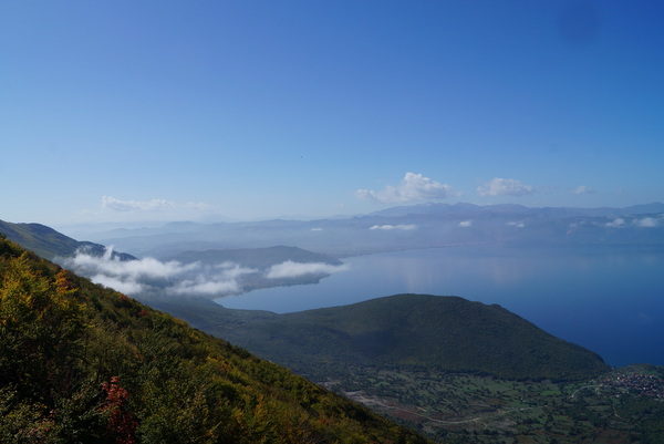 Looking south from Galicica National Park