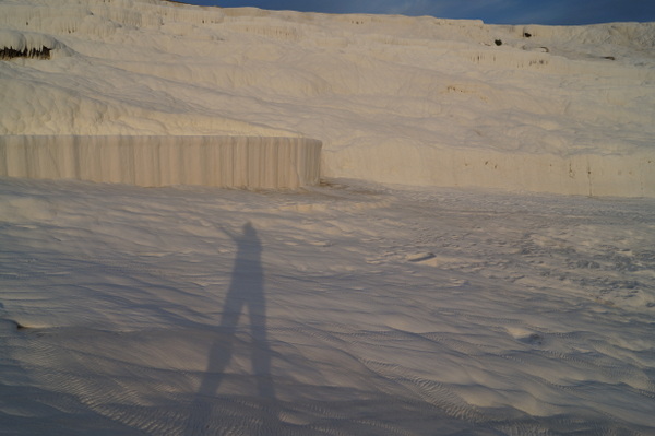 A shadow selfie at Pamukkale