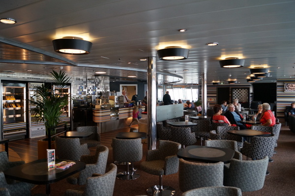 Cafe on Stena Adventurer