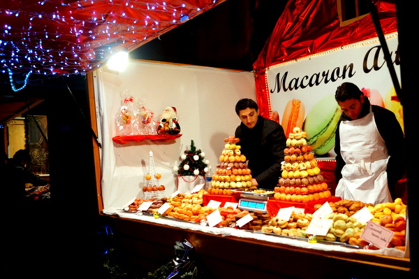 Macaroons at the Christmas Market