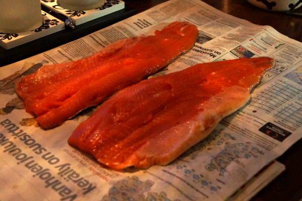 Salmon ready for cooking