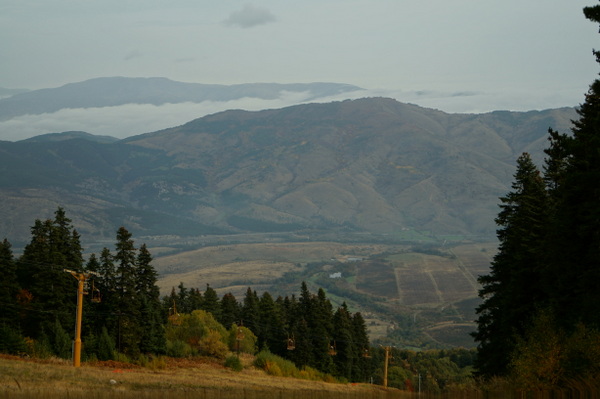 View from mountain hut