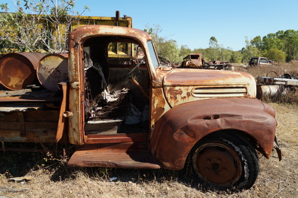 Rusty Ford truck