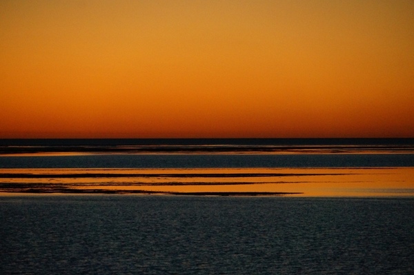 A blood-orange view of the Gulf of Carpentaria.