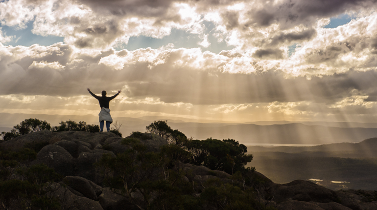 On top of Mount Amos. Photo: Kristin Repsher, A Pair of Boots and a Backpack