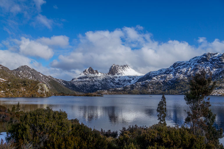 Dove Lake, Cradle Mountain in snow