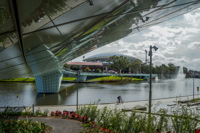 Under bridge, River Torrens