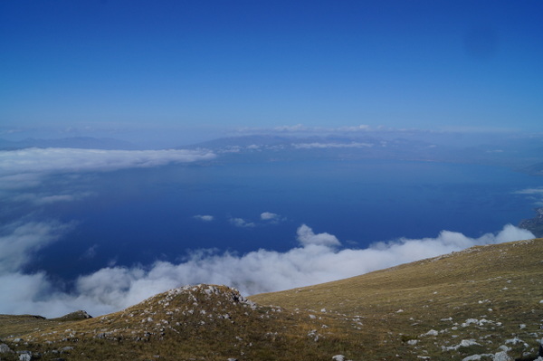 Looking north from Galicica National Park