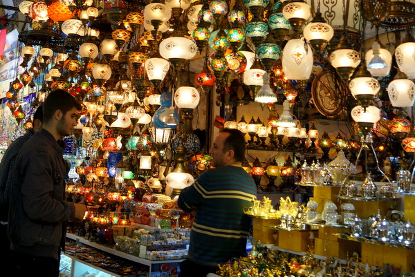 Lamp stall at the Grand Bazaar