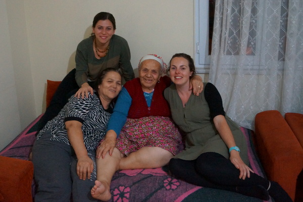 My host in Istanbul, Gülçin, with her mum and grandmother. 