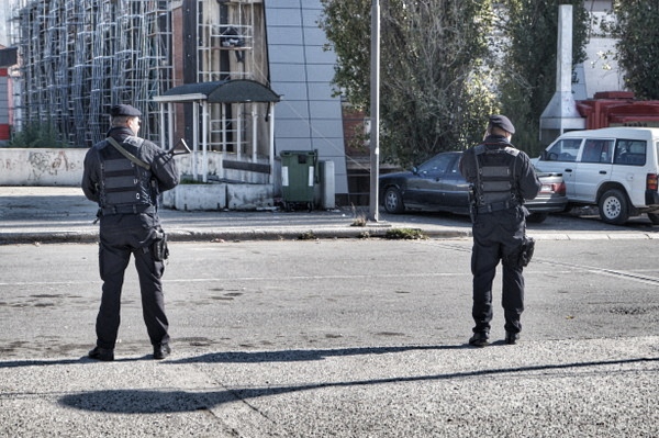 Guards in Mitrovica
