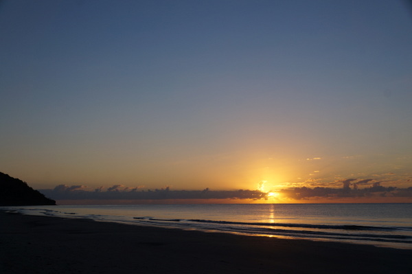Sunrise on Day 1 at Myall Beach