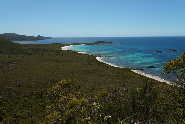 More training - A Christmas Eve hike to Anniversary Bay in Rocky Cape National Park.