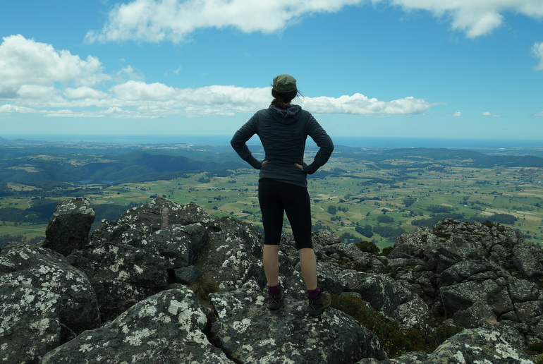 Training - on top of Mount Roland, in North-West Tasmania.